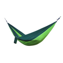 Load image into Gallery viewer, Portable Hammock Double Person Camping Survival Garden Swing Hunting Hanging Sleeping Chair Travel Furniture Parachute Hammocks