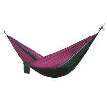 Load image into Gallery viewer, Portable Hammock Double Person Camping Survival Garden Swing Hunting Hanging Sleeping Chair Travel Furniture Parachute Hammocks