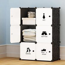 Load image into Gallery viewer, Simple Portable Wardrobe Assembly Plastic Wardrobe Bedroom Locker Wardrobe