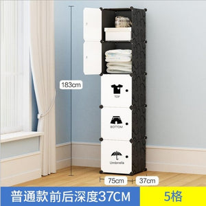 Simple Portable Wardrobe Assembly Plastic Wardrobe Bedroom Locker Wardrobe