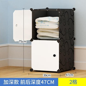 Simple Portable Wardrobe Assembly Plastic Wardrobe Bedroom Locker Wardrobe